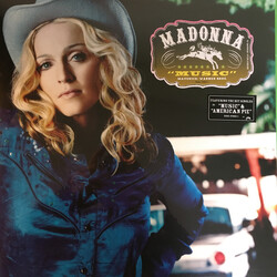 Madonna Music BLUE Vinyl LP USED