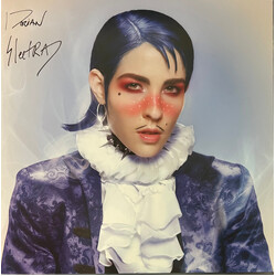 Dorian Electra Flamboyant BLUE WHITE Vinyl LP USED SIGNED