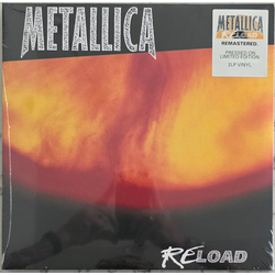 Metallica Reload Remastered 180GM FLAMING FUEL VINYL 2 LP GATEFOLD + DOWNLOAD