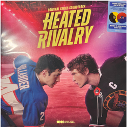 Peter Peter Heated Rivalry Montreal vs Boston Soundtrack DELUXE BLACK YELLOW AND BLUE RED SPLIT VINYL 2 LP WITH TRADING CARDS AND POSTER
