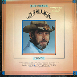 Don Williams (2) The Best Of Don Williams, Volume III VINYL LP