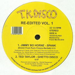 Various T.K.Disco Re-Edited Vol.1 VINYL 2LP