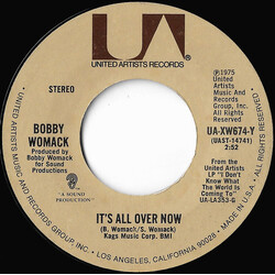Bobby Womack It's All Over Now USED VINYL 7INCH 45 RPM SINGLE