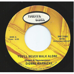Dionne Warwick You'll Never Walk Alone USED VINYL 7INCH 45 RPM SINGLE REISSUE