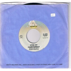 Dionne Warwick After You / Out Of My Hands USED VINYL 7INCH SINGLE