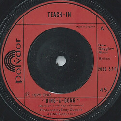 Teach-In Ding-A-Dong USED VINYL 7INCH