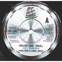 Diana Ross / Lionel Richie Endless Love USED VINYL 7INCH 45 RPM SINGLE
