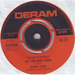 Denny Laine Say You Don't Mind USED VINYL 7INCH 45 RPM SINGLE REPRESS MONO