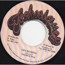 Frankie Paul Cry No More USED VINYL 7INCH 45 RPM
