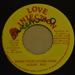 Sugar Roy Bring Your Loving Come USED VINYL 7INCH