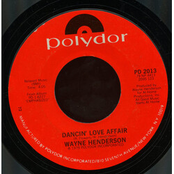 Wayne Henderson Dancin' Love Affair USED VINYL 7INCH 45 RPM SINGLE