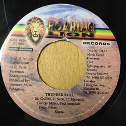 Sizzla Thunder Roll USED VINYL 7INCH 45 RPM