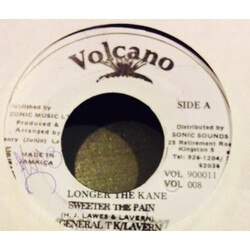 General T.K. / Lavern Jordan Longer The Kane Sweeter The Pain USED VINYL 7INCH 45 RPM