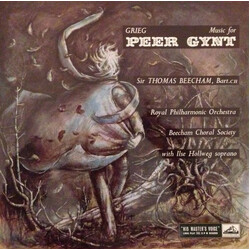 Edvard Grieg / Sir Thomas Beecham / The Royal Philharmonic Orchestra / The Beecham Choral Society / Ilse Hollweg Music For Peer Gynt Vinyl LP USED