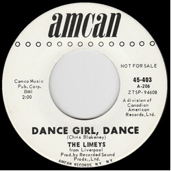 The Limeys Dance Girl, Dance USED VINYL 7INCH 45 RPM SINGLE SIDED PROMO