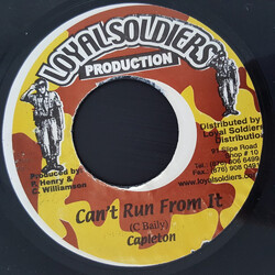 Capleton Can't Run From It USED VINYL 7INCH 45 RPM