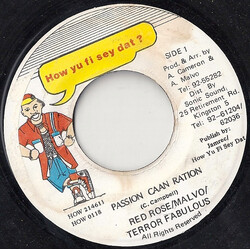 Anthony Red Rose / Anthony Malvo / Terror Fabulous Passion Caan Ration USED VINYL 7INCH 45 RPM