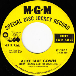Leroy Holmes Orchestra Alice Blue Gown / Theme From "A Summer Place" Vinyl 7" USED