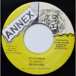 Merciless If It's War USED VINYL 7INCH 45 RPM