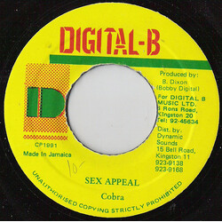 Mad Cobra Sex Appeal USED VINYL 7INCH 45 RPM