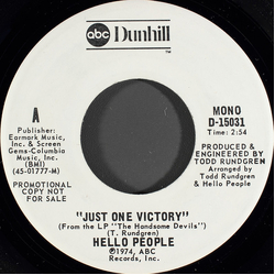 Hello People Just One Victory Vinyl 7" USED