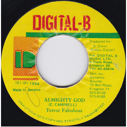 Terror Fabulous Almighty God USED VINYL 7INCH 45 RPM