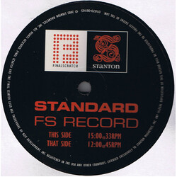 No Artist Stanton Final Scratch Control Record Standard Version USED VINYL 12INCH