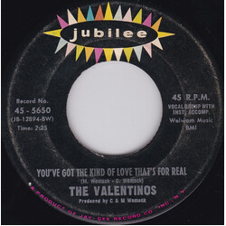 Valentinos Two Lovers History / You've Got The Kind Of Love That's For Real USED VINYL 7INCH 45 RPM