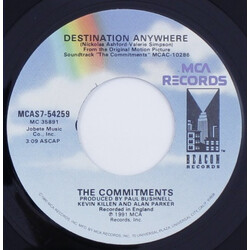 The Commitments I Can't Stand The Rain / Destination Anywhere USED VINYL 7INCH 45 RPM SINGLE