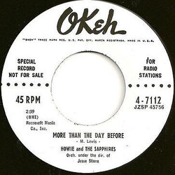Howie & The Sapphires (2) Rockin' Horse/More Than The Day Before USED VINYL 7INCH 45 RPM PROMO