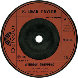 R. Dean Taylor Window Shopping USED VINYL 7INCH SINGLE 45 RPM