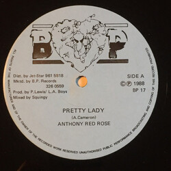 Anthony Red Rose Pretty Lady USED VINYL 12INCH 45 RPM
