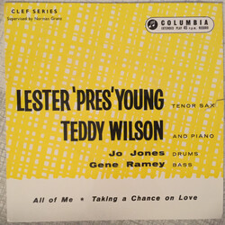 Lester Young / Teddy Wilson "Pres" And Teddy USED VINYL 7INCH 45 RPM EP