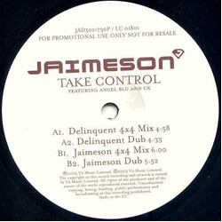 Jaimeson Take Control USED VINYL 12INCH PROMO
