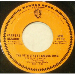 Harpers Bizarre The 59th Street Bridge Song (Feelin' Groovy) USED VINYL 7INCH 45 RPM SINGLE
