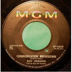 Roy Orbison Communication Breakdown USED VINYL 7INCH 45 RPM