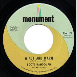 Boots Randolph And His Combo Windy And Warm / Lonely Street USED VINYL 7INCH 45 RPM