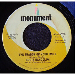Boots Randolph And His Combo The Shadow Of Your Smile USED VINYL 7INCH SINGLE 45 RPM