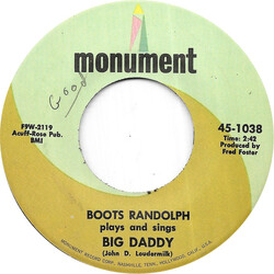 Boots Randolph Big Daddy USED VINYL 7INCH 45 RPM