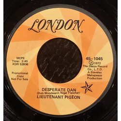 Lieutenant Pigeon Desperate Dan USED VINYL 7INCH 45 RPM PROMO