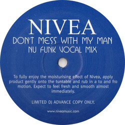 Nivea Don't Mess With My Man USED VINYL 12INCH 33 S RPM SINGLE SIDED ADVANCE LIMITED EDITION