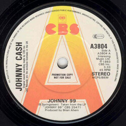 Johnny Cash Johnny 99 USED VINYL 7INCH 45 RPM SINGLE PROMO
