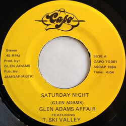 Glen Adams Affair / T-Ski Valley Saturday Night USED VINYL 7INCH 45 RPM