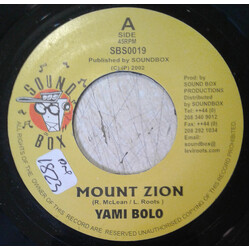 Yami Bolo Mount Zion USED VINYL 7INCH 45 RPM SINGLE STEREO