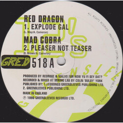 Red Dragon / Mad Cobra / Mega Banton / Simpleton Explode Gal / Pleaser Not Teaser / Good Man / Rumplestiltskin USED VINYL 12INCH