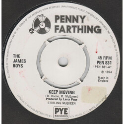 The James Boys (2) Keep Moving USED VINYL 7INCH 45 RPM