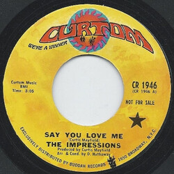 The Impressions Say You Love Me USED VINYL 7INCH SINGLE PROMO