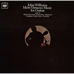 John Williams (7) More Virtuoso Music For Guitar (Works By Bach • Reusner • Praetorius • Mudarra • Giuliani • Villa~Lobos • Torroba Vinyl LP USED