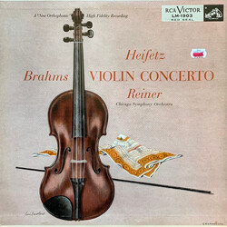 Johannes Brahms / Jascha Heifetz / Fritz Reiner / Chicago Symphony Orchestra Violin Concerto Vinyl LP USED