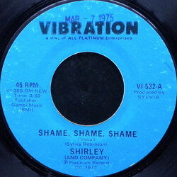 Shirley & Company Shame, Shame, Shame USED VINYL 7INCH 45 RPM SINGLE STYRENE